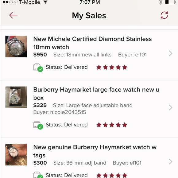 Posh 5 star ratings on my listings feed back 💗💗💗💗💗 - Picture 5 of 12